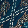 Elegant Teal Blue Chinon Saree